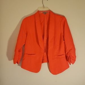 Bold orange blazer